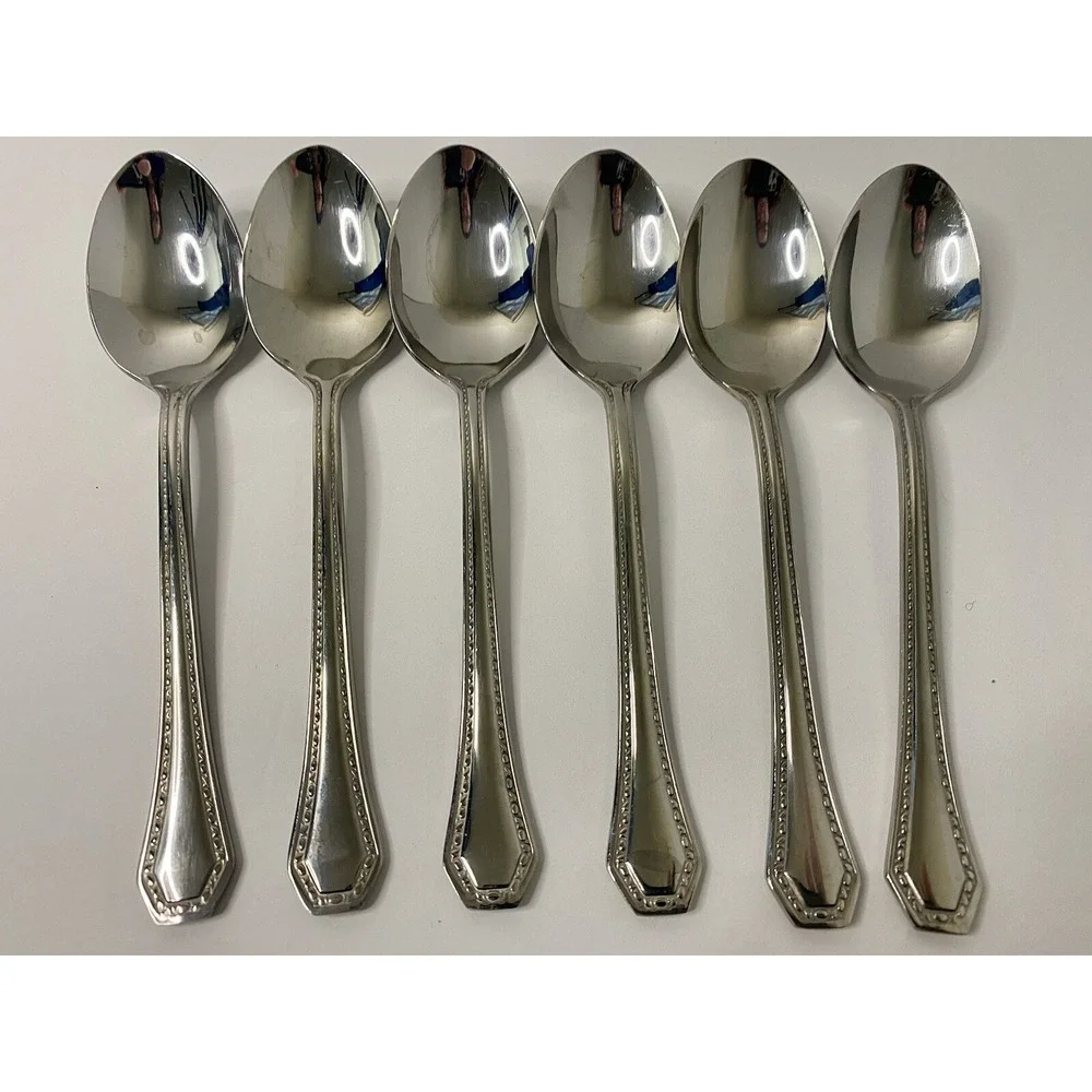 Reed & Barton COPLEY 6 Teaspoons Stainless Steel Flatware Replacements #2